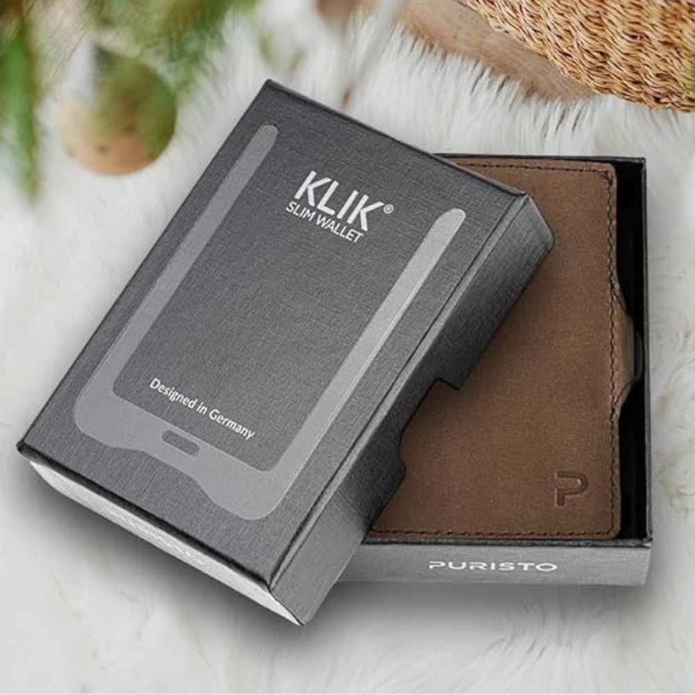 KLIK Minimal Coin Slim Wallet XL