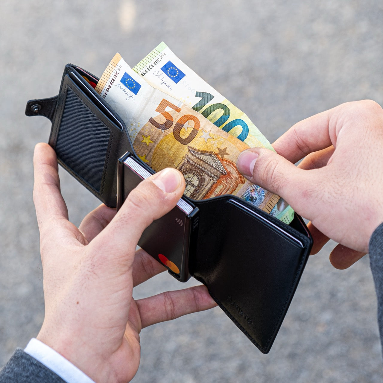 KLIK Minimal Coin Slim Wallet XL