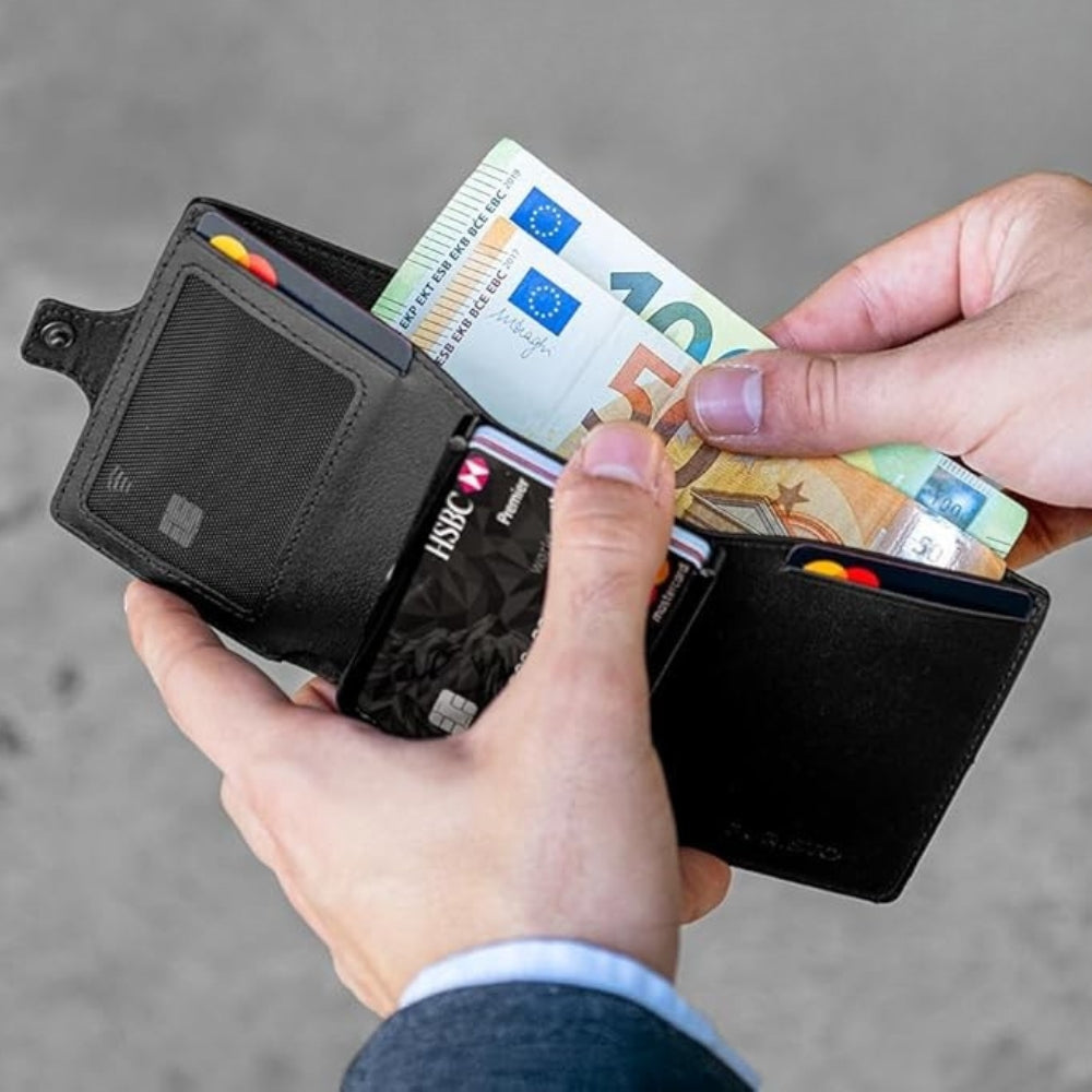 KLIK Minimal Coin Slim Wallet XL